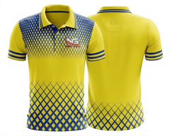 Customize logo Short Sports Golf T-shirt T-shirts With Stripes Printed Polyester