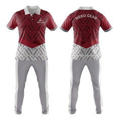 Custom Design Cricket Uniform 100% Polyester Anti-Wrinkle Quick Dry Comfortable