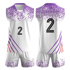 New Customized Sublimation Printed Volleyball Uniforms for Adults with Plus Size
