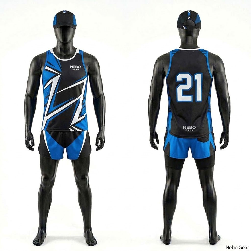 Compression Track Uniform Ultra Stretch Race Wear Printed Design Track & Field Outfit