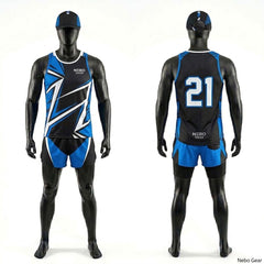 Compression Track Uniform Ultra Stretch Race Wear Printed Design Track & Field Outfit
