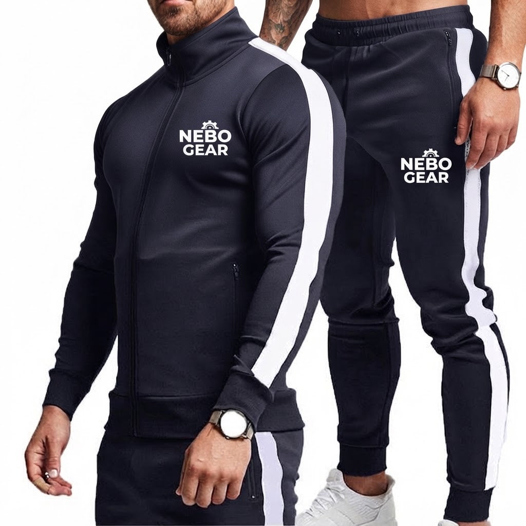 Custom Fitness Two Piece Activewear Sports Wear Sets Spandex Men Active Wear