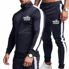 Custom Fitness Two Piece Activewear Sports Wear Sets Spandex Men Active Wear