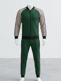 PLUS Size Men's Fashion Tracksuits Gym Wear Jogging Pant Jacket 2 Pieces Set