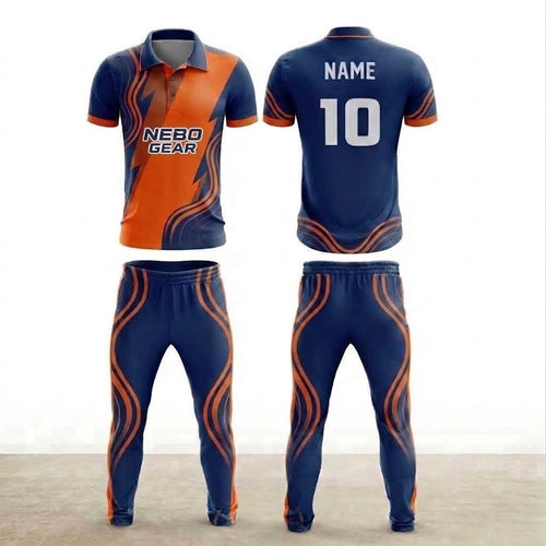 100% Polyester Custom Sublimated New Model Design Online Cricket Uniform