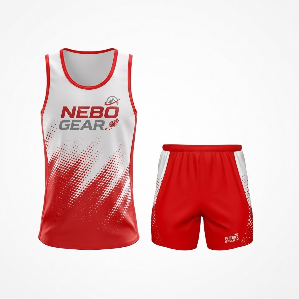 Wholesale Custom Youth Track and Field Running Uniforms Sets