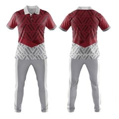 Custom Design Cricket Uniform 100% Polyester Anti-Wrinkle Quick Dry Comfortable