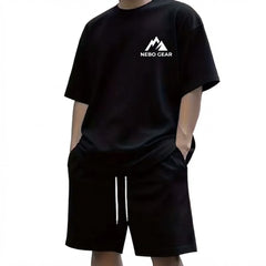 Custom Printed Casual Summer Tracksuits 2-piece Short Set Women's Short Sleeve T-shirt