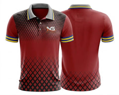 Customize logo Short Sports Golf T-shirt T-shirts With Stripes Printed Polyester