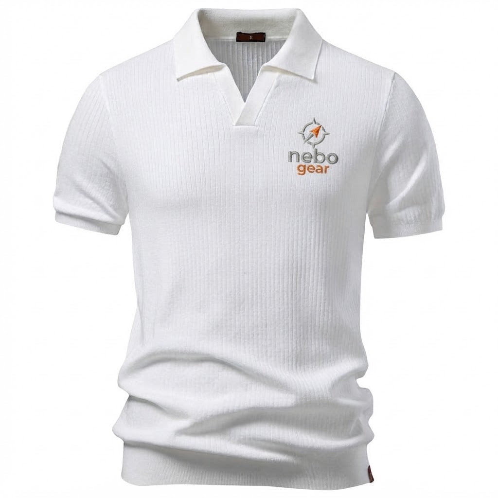 2026 Spring/Summer New Men's Business Casual Knit Polo Shirt