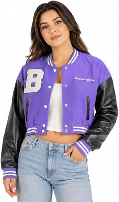 Professional Made Comfortable Fit Women Varsity Jacket