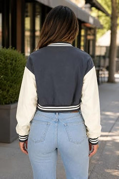 Professional Made Comfortable Fit Women Varsity Jacket
