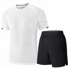 Custom Outfit Men's Gym Wear Top and Beach Shorts Jogger 2 Pieces Suit