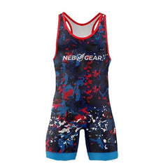 Men's Custom Printed High Quality Lightweight Stretchable Wrestling Singlet