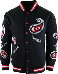 Men's Varsity Jacket Urban Padding Quilted Lining Heavy Fashion Jacket
