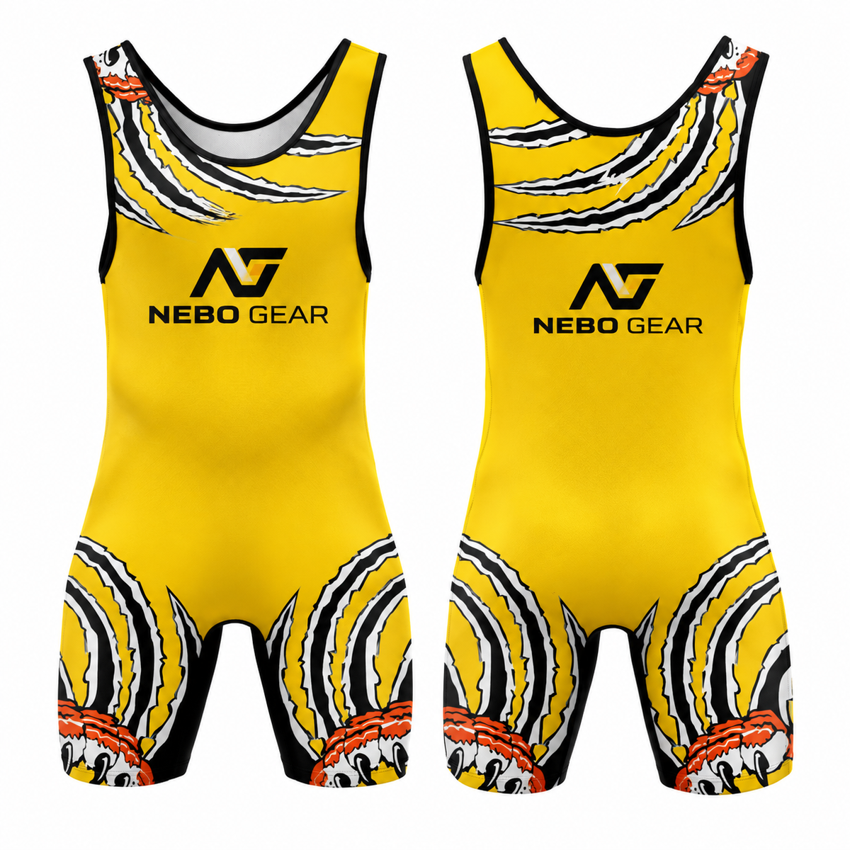 New Design Hot Sale 2026 Printed Sublimation Spandex/Polyester Wrestling Singlet