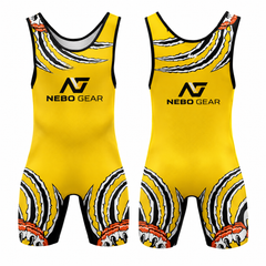 New Design Hot Sale 2026 Printed Sublimation Spandex/Polyester Wrestling Singlet