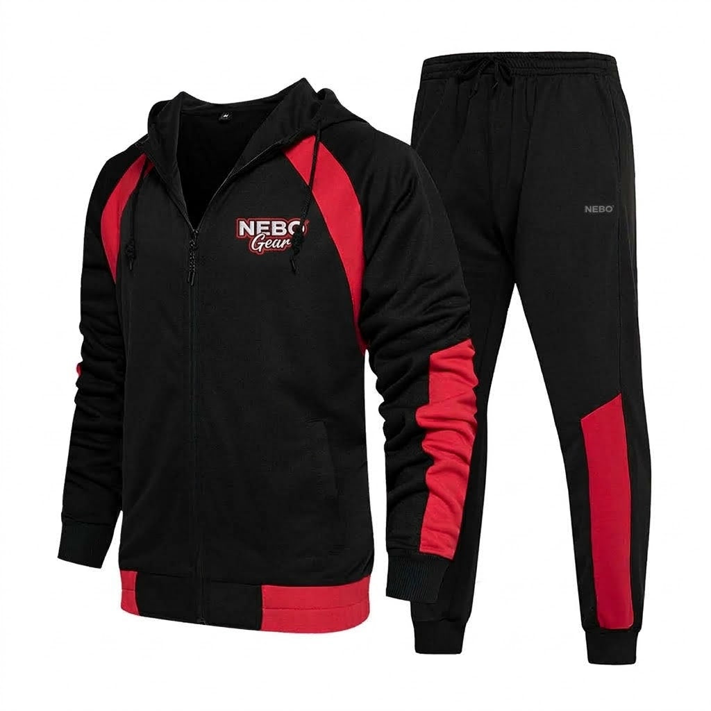 Custom Men's 100% Nylon Sublimation Windbreaker Tracksuit Gym Sportswear