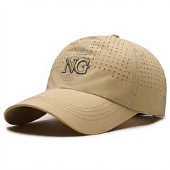 Original Summer Hat Men Quick-Drying Perforated PVC Outdoor Sun-Protection Baseball Cap