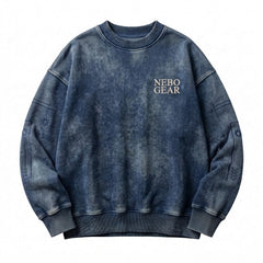Crewneck Knitted Polyester/Cotton Streetwear Sweatshirts