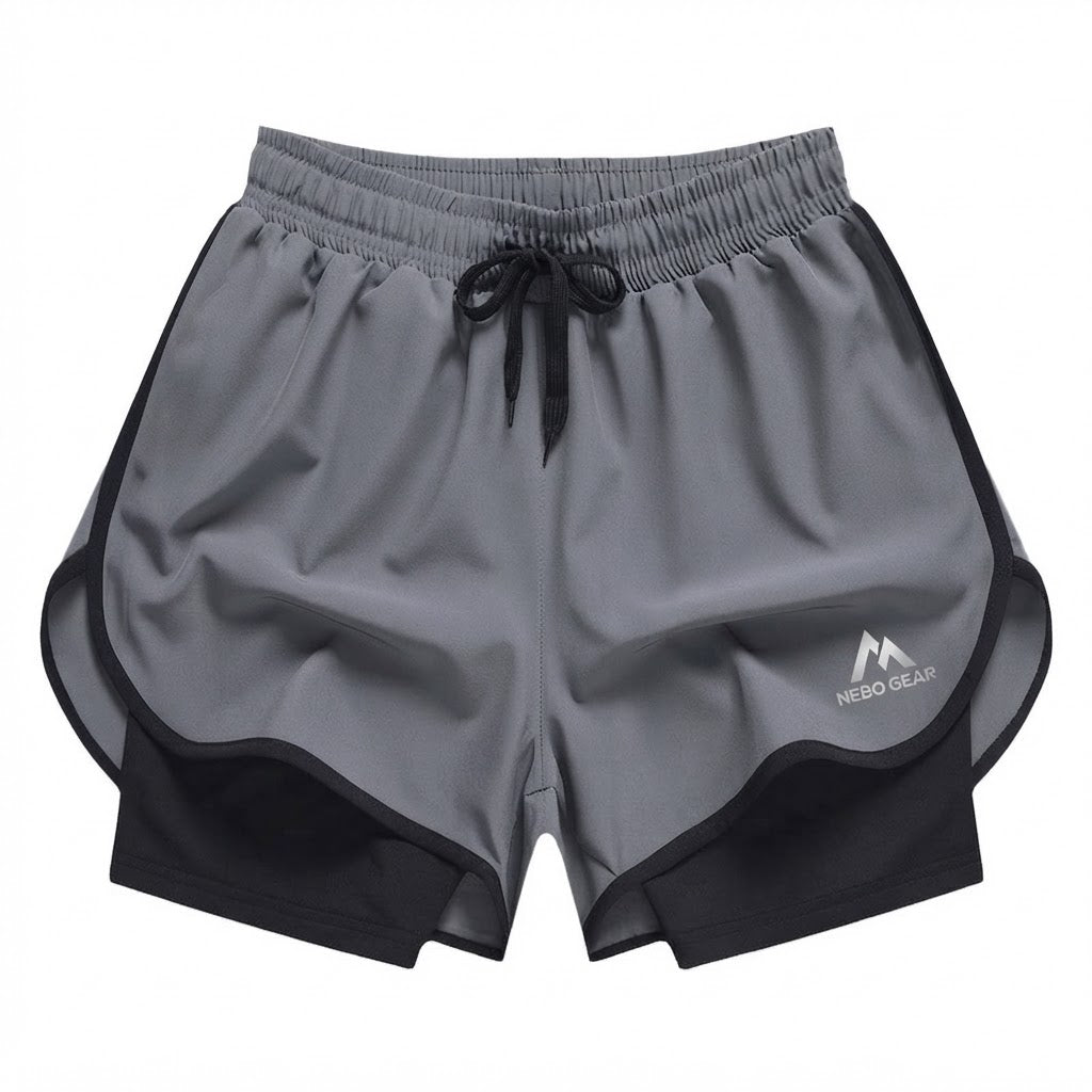 High Quality Quick Dry Yoga Fitness Nylon Shorts Men Athletic Shorts with Compression