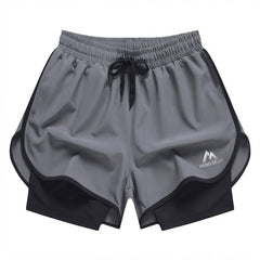 High Quality Quick Dry Yoga Fitness Nylon Shorts Men Athletic Shorts with Compression