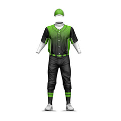 Softball Baseball Uniforms Customized Breathable 100% Polyester Crew Neck
