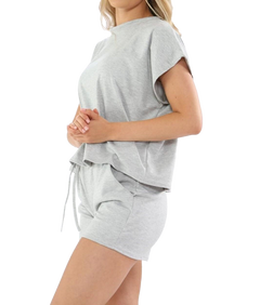 Custom Casual Women's Breathable Mesh Zipper T-Shirt Shorts Set