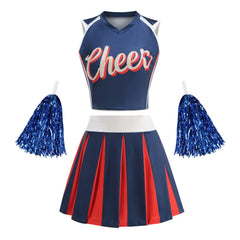 Custom Design Long Sleeve Nylon/Cashmere Digital Print Women's Cheerleading Uniforms