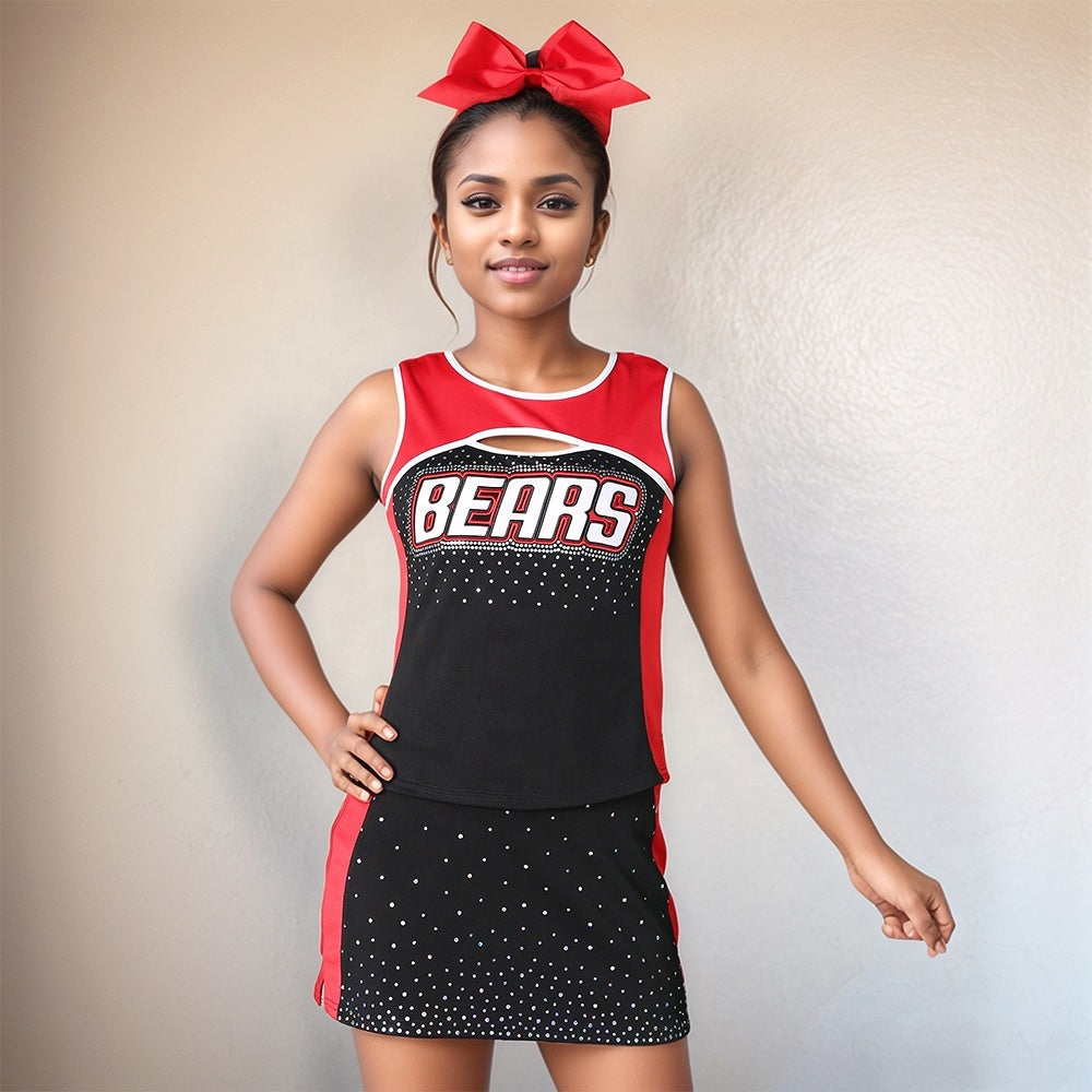 2026 Custom Professional Cheerleading Uniform Sets Sleeveless