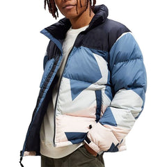 New Arrival Men's Warn Winter Shiny Quilted Puffer Jacket Windbreaker Padded