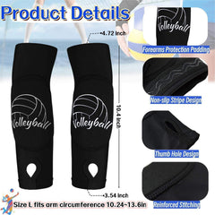 Volleyball Knee Pads Arm Sleeves Sport Hair Scrunchies Sweat Band Volleyball Socks