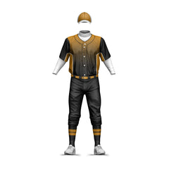 Softball Baseball Uniforms Customized Breathable 100% Polyester Crew Neck
