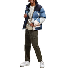 New Arrival Men's Warn Winter Shiny Quilted Puffer Jacket Windbreaker Padded