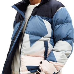 New Arrival Men's Warn Winter Shiny Quilted Puffer Jacket Windbreaker Padded