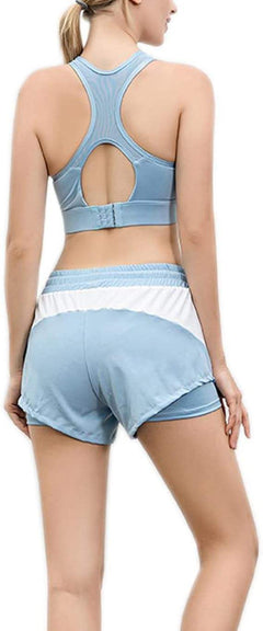 Custom Gym Fitness Yoga Sets 5 Piece Sports Yoga Suit Fitness Active Wear Set