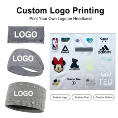 Polyester Yoga Sports Headband Sweat Wicking Quick Dry Anti Slip