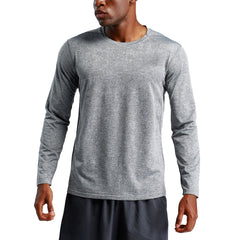 Autumn Adult Men's Joggers Soccer Acid Wash Training Long Sleeve T-Shirt