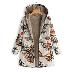 Custom Long Style Printing Design Hooded Coats with Pockets