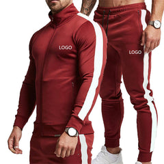 Custom Fitness Two Piece Activewear Sports Wear Sets Spandex Men Active Wear