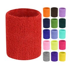 Custom Logo Absorbent Tennis Wrist Bands Breathable Wrist Brace Support Sweat Band