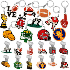 Custom Sports Keyring Volleyball Basketball Golf Ball Hockey Soft Keychain