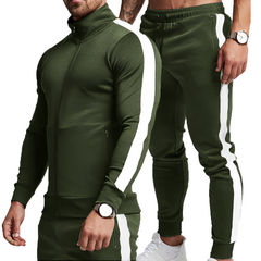 Custom Fitness Two Piece Activewear Sports Wear Sets Spandex Men Active Wear