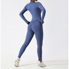 Fitness Clothes for Gym Wear Women Sets 3 Pieces Yoga Jackets Leggings Sports Bras Set