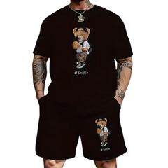Custom Printed Casual Summer Tracksuits 2-piece Short Set Women's Short Sleeve T-shirt