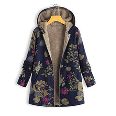 Custom Long Style Printing Design Hooded Coats with Pockets