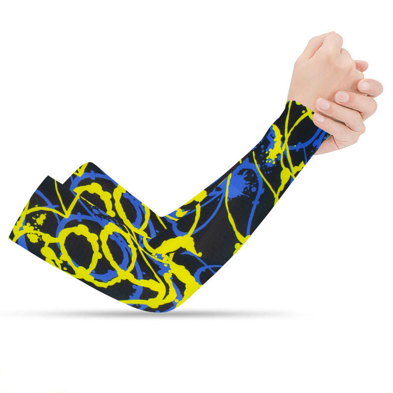 Customizable Printed Logo Seamless Ice Silk Sun Protection Sleeves Outdoor