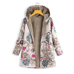 Custom Long Style Printing Design Hooded Coats with Pockets