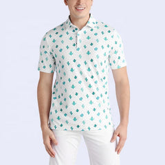 Custom logo Men Golf Polos Shirt Collar Design Dry Fit Sublimation Polo Golf T-shirt