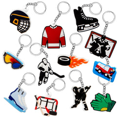 Custom Sports Keyring Volleyball Basketball Golf Ball Hockey Soft Keychain